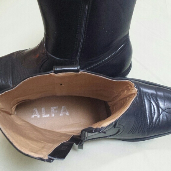 Closeout🔥Men's leather boots size 10 alfas - Picture 5 of 7